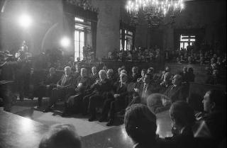 Visita ufficiale del Presidente della Repubblica Francesco Cossiga alla città di Palermo, in occasione del 50° anniversario della morte di Luigi Pirandello