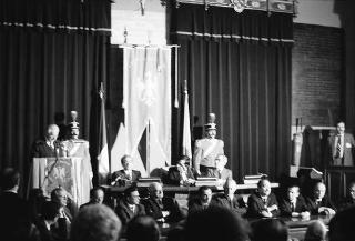 Visita ufficiale del Presidente della Repubblica Francesco Cossiga alla città di Palermo, in occasione del 50° anniversario della morte di Luigi Pirandello