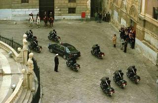 Visita ufficiale del Presidente della Repubblica Francesco Cossiga alla città di Palermo, in occasione del 50° anniversario della morte di Luigi Pirandello