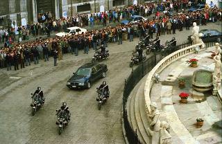 Visita ufficiale del Presidente della Repubblica Francesco Cossiga alla città di Palermo, in occasione del 50° anniversario della morte di Luigi Pirandello