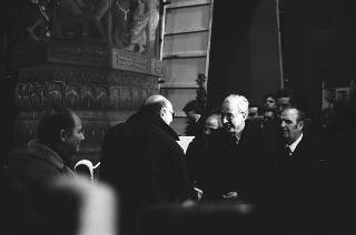 Intervento del Presidente della Repubblica Francesco Cossiga alla cerimonia di apertura delle manifestazioni per il cinquantenario di Cinecittà, Roma