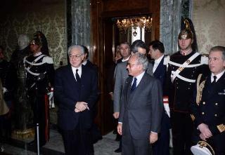 Cerimonia di congedo del Segretario Generale Antonio Maccanico