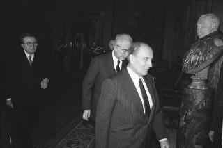 Incontro con il Presidente della Repubblica Francese François Mitterand