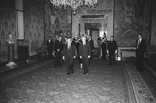 Incontro con il Presidente della Repubblica Francese François Mitterand