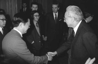 Colloquio del Presidente della Repubblica Francesco Cossiga con Wu Xueqian, ministro degli affari esteri della Repubblica Popolare di Cina