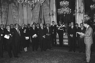 Incontro con una delegazione di partecipanti al Convegno del Comitato d'azione per l'Europa