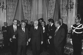 Incontro con una delegazione di partecipanti al Convegno del Comitato d'azione per l'Europa