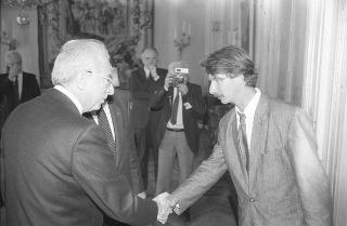 Incontro con il Comitato promotore, la giuria e i vincitori dei "Premi internazionali Roma per la stampa"