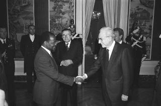 Incontro con il Presidente della Repubblica del Mozambico Joaquim Alberto Chissano
