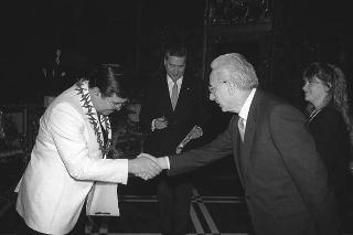 Il Presidente della Repubblica Francesco Cossiga riceve: Sua Eccellenza Federico Estatda Velez, nuovo Ambasciatore della Repubblica di Colombia, Sua Eccellenza Balthazar Nahimana, nuovo Ambasciatore della Repubblica del Burundi, Sua Eccellenza Feesago Siaosi Fepulea 'I, nuovo Ambasciatore di Samoa Occidentale, Sua Eccellenza  Horour Helgason, nuovo Ambasciatore della Repubblica d'Islanda per la presentazione delle Lettere Credenziali.