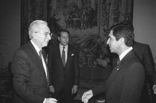 Incontro del Presidente della Repubblica Francesco Cossiga con Arias Sanchez, Presidente della Repubblica di Costa Rica