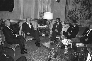 Incontro del Presidente della Repubblica Francesco Cossiga con Arias Sanchez, Presidente della Repubblica di Costa Rica