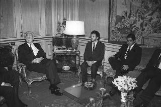 Incontro del Presidente della Repubblica Francesco Cossiga con Arias Sanchez, Presidente della Repubblica di Costa Rica
