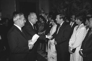 Ricevimento offerto dal Presidente della Repubblica Francesco Cossiga  alle Rappresentanze diplomatiche estere per la Festa della Repubblica