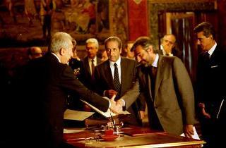 Il Presidente della Repubblica Francesco Cossiga presiede alla cerimonia di Giuramento del I Governo Goria