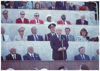 Intervento del Presidente della Repubblica Francesco Cossiga all'inaugurazione dei Campionati Mondiali di Atletica Roma '87 (Stadio Olimpico, Roma)
