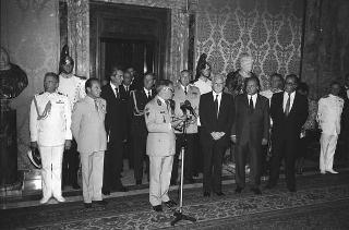 Incontro con i componenti il Comitato militare NATO con le consorti