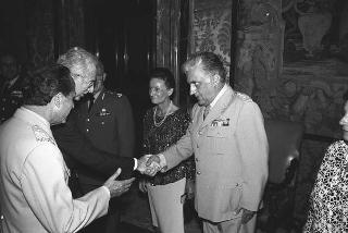 Incontro con i componenti il Comitato militare NATO con le consorti