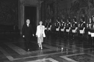 Visita ufficiale del Presidente della Repubblica d'Islanda, S.E. la Signora Vigdís Finnbogadóttir (5-7 ottobre 1987)