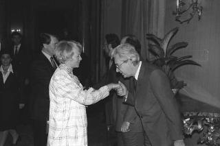 Visita ufficiale del Presidente della Repubblica d'Islanda, S.E. la Signora Vigdís Finnbogadóttir (5-7 ottobre 1987)