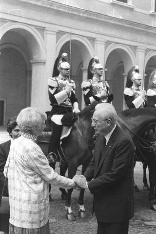 Visita ufficiale del Presidente della Repubblica d'Islanda, S.E. la Signora Vigdís Finnbogadóttir (5-7 ottobre 1987)