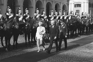 Visita ufficiale del Presidente della Repubblica d'Islanda, S.E. la Signora Vigdís Finnbogadóttir (5-7 ottobre 1987)