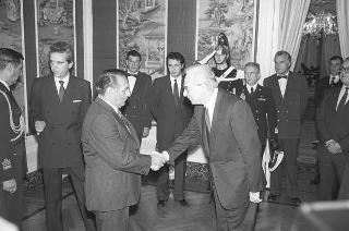 Incontro con il Presidente della Repubblica di El Salvador Josè Napoleon Duarte
