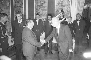 Incontro con il Presidente della Repubblica di El Salvador Josè Napoleon Duarte