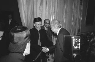Il Presidente della Repubblica Francesco Cossiga riceve la visita di Sua Beatitudine Nasrallah Pietro Sfeir, Patriarca maronita di Antiochia e di tutto l'Oriente