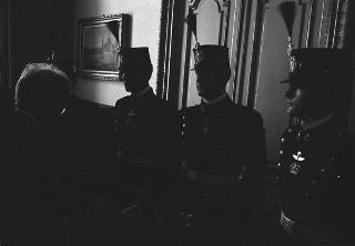 Incontro con una delegazione di allievi dell'Accademia militare di Modena, in servizio di Guardia d'Onore al Palazzo del Quirinale