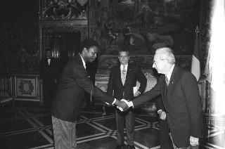 Armindo Do Espirito Vieira, nuovo ambasciatore della Repubblica Popolare di Angola: presentazione delle lettere credenziali