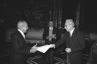 Anibal Fernandez, nuovo ambasciatore della Repubblica del Paraguay: presentazione delle lettere credenziali