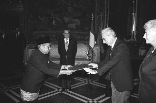 Ibrahim Taha Ayoub, nuovo ambasciatore della Repubblica del Sudan: presentazione delle lettere credenziali