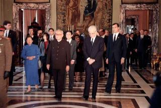 Visita di Stato del Presidente della Repubblica Popolare Cinese Li Xiannian e della signora Lin Jaimei