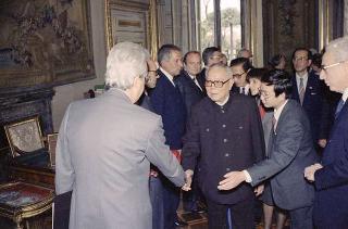 Visita di Stato del Presidente della Repubblica Popolare Cinese Li Xiannian e della signora Lin Jaimei