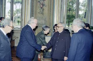 Visita di Stato del Presidente della Repubblica Popolare Cinese Li Xiannian e della signora Lin Jaimei