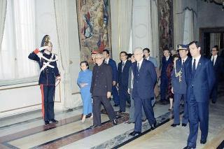 Visita di Stato del Presidente della Repubblica Popolare Cinese Li Xiannian e della signora Lin Jaimei