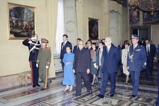 Visita di Stato del Presidente della Repubblica Popolare Cinese Li Xiannian e della signora Lin Jaimei