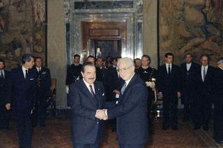 Visita di Stato del Presidente della Repubblica Argentina Raul Alfonsin