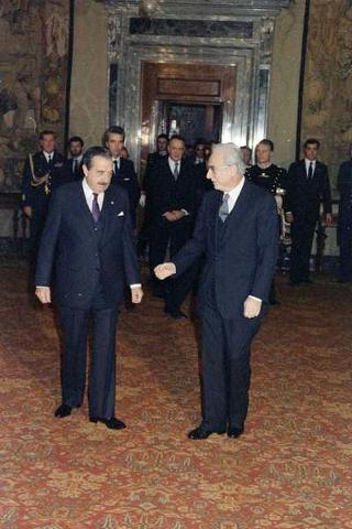 Visita di Stato del Presidente della Repubblica Argentina Raul Alfonsin