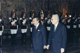 Visita di Stato del Presidente della Repubblica Argentina Raul Alfonsin