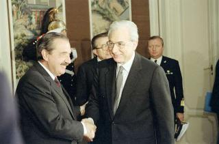 Visita di Stato del Presidente della Repubblica Argentina Raul Alfonsin