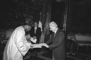 Dauda Sulaiman Kamara, nuovo ambasciatore della Repubblica di Sierra Leone: presentazione delle Lettere credenziali