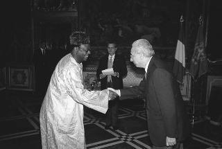 Dauda Sulaiman Kamara, nuovo ambasciatore della Repubblica di Sierra Leone: presentazione delle Lettere credenziali