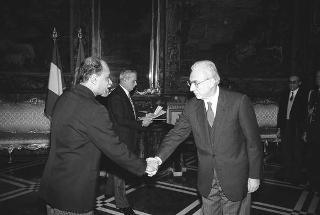 Kemal Siddique, nuovo ambasciatore della Repubblica di Singapore:presentazione delle lettere credenziali