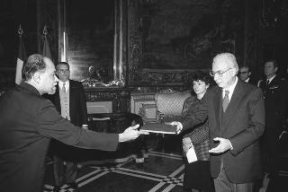 Kemal Siddique, nuovo ambasciatore della Repubblica di Singapore:presentazione delle lettere credenziali