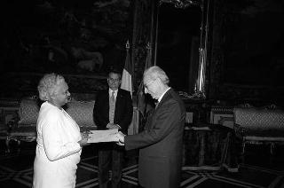 La signora Maria Manuela Margarido, nuovo ambasciatore della Repubblica Democratica di Sao Tomè e Principe: presentazione lettere credenziali