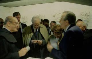 Il Presidente della Repubblica Francesco Cossiga durante il viaggio in Israele (18 - 21 dicembre 1987)