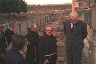 Il Presidente della Repubblica Francesco Cossiga durante il viaggio in Israele (18 - 21 dicembre 1987)