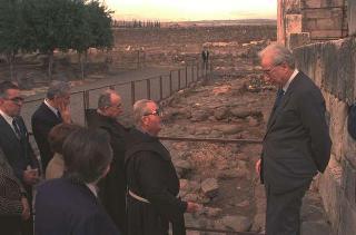 Il Presidente della Repubblica Francesco Cossiga durante il viaggio in Israele (18 - 21 dicembre 1987)